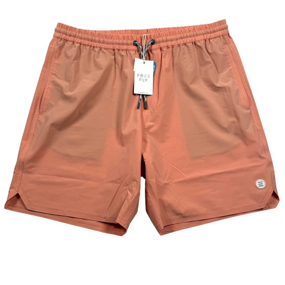 Free Fly Other - Free Fly Andros Trunk Mens Large Orange Dusk Stretch Fishing Swim Shorts New